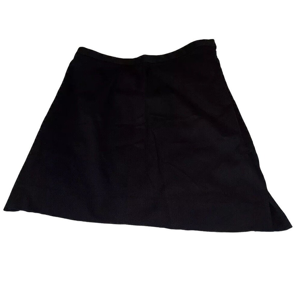 Gap Women’s Short Size 12 Stretch Back Slit Black Skirt